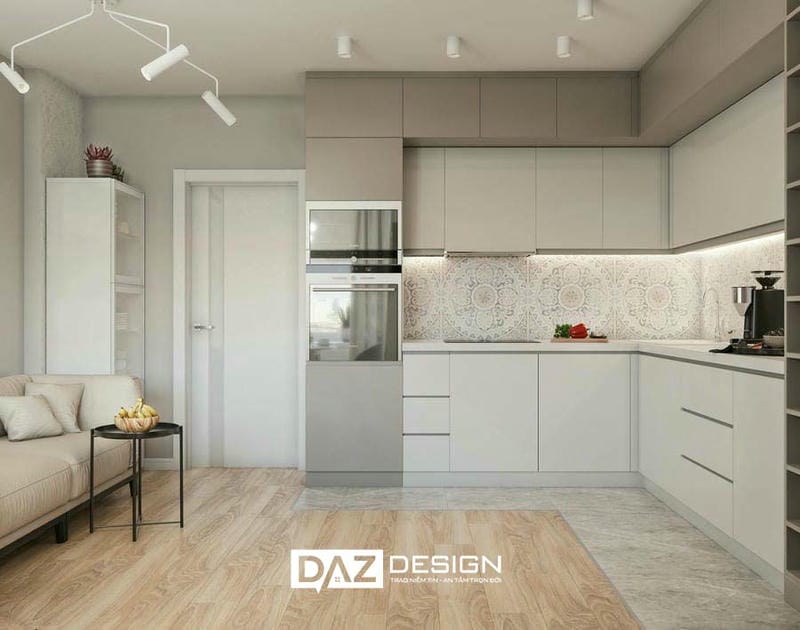 Tủ Bếp Melamine Daz-tl11 Cốt Gỗ Mdf Thái Lan Lõi Xanh