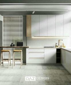 5+ Tủ Bếp Nhựa Daz-p08 Cánh Phủ Acrylic, Laminate 2