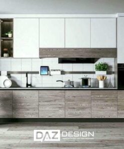 5+ Tủ Bếp Nhựa Daz-p08 Cánh Phủ Acrylic, Laminate 5
