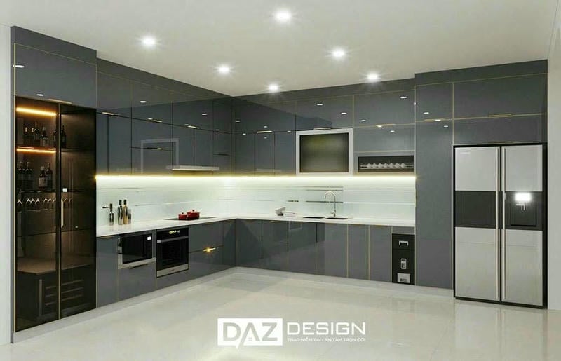 Tủ Bếp Inox Daz-in11 Cánh Tủ Tùy Chọn