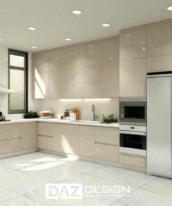 Tủ Bếp Inox Daz-in13 Cánh Kính, Nhựa, Mdf Lõi Xanh