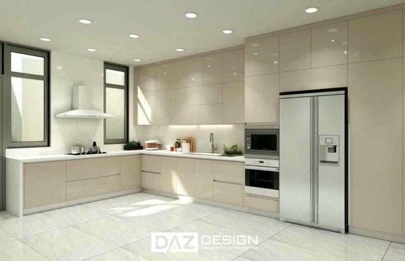 Tủ Bếp Inox Daz-in13 Cánh Kính, Nhựa, Mdf Lõi Xanh