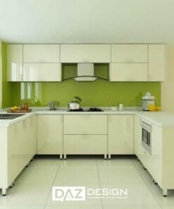 Tủ Bếp Inox Daz-in13 Cánh Kính, Nhựa, Mdf Lõi Xanh