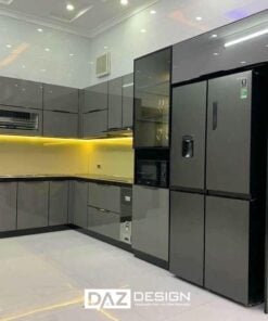 Tủ Bếp Inox Daz-in15 Cánh Kính, Nhựa, Mdf Lõi Xanh 1