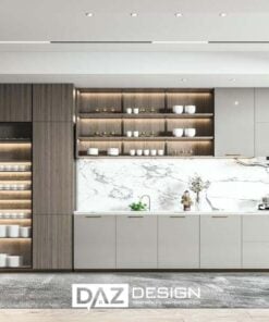 Tủ Bếp Nhựa Daz-p09 Cánh Phủ Acrylic, Laminate 3