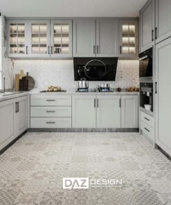 Tủ Bếp Nhựa Daz-p09 Cánh Phủ Acrylic, Laminate 4
