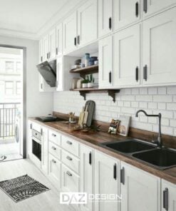 Tủ Bếp Nhựa Daz-p10 Cánh Phủ Acrylic, Laminate 3