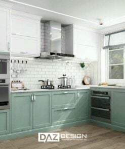 Tủ Bếp Nhựa DAZ-P10 Cánh Phủ Acrylic, LaminateTủ Bếp Nhựa Daz-p10 Cánh Phủ Acrylic, Laminate 5