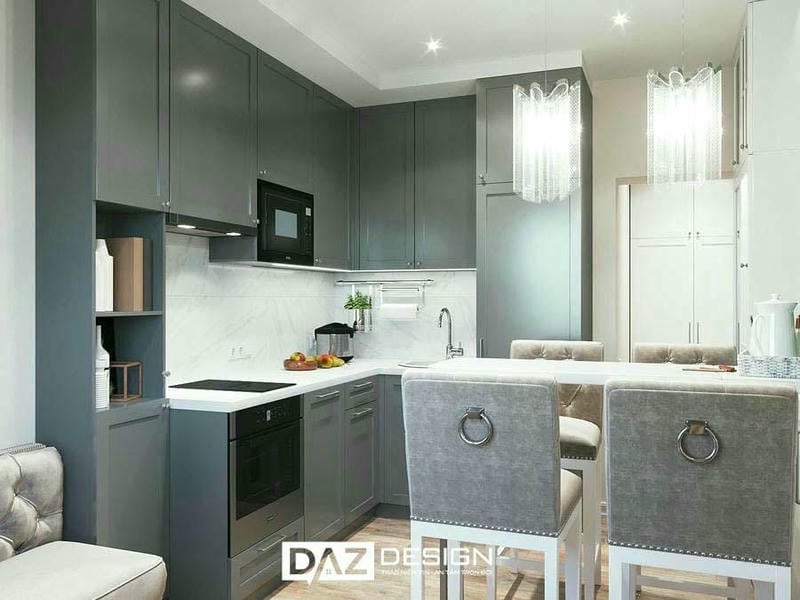 Tủ Bếp Nhựa Daz-p14 Cánh Nhựa, Mdf Lõi Xanh