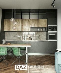 Tủ Bếp Nhựa Daz-p14 Cánh Nhựa, Mdf Lõi Xanh 10