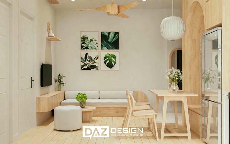 Phong cách scandinavian ấm áp cho phòng khách nhỏ
