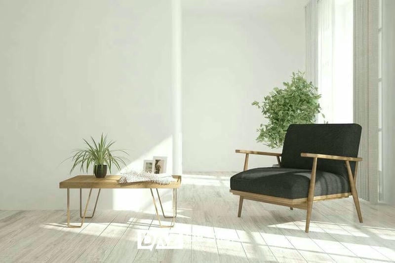 Sử dụng chất liệu nội thất mộc mạc nhưng tinh tế