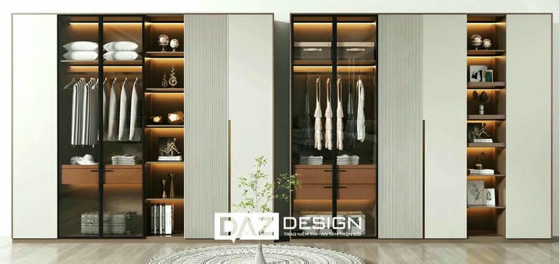 Mẫu tủ áo laminate An Cường cánh lùa đẹp mắt và hiện đại không chiếm nhiều diện tích