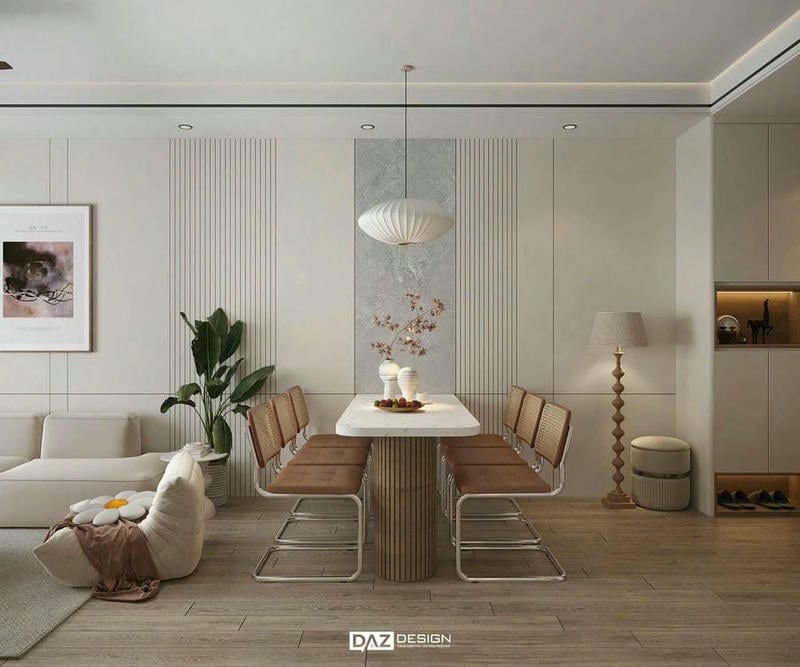Thiết Kế Nội Thất Chung Cư 73m2 2pn Tòa W2 Wisteria