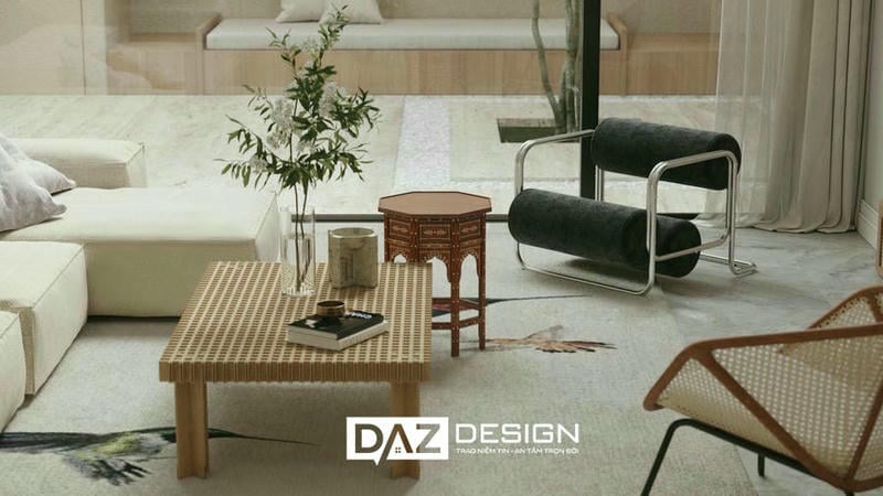 Chất liệu tự nhiên và dấu ấn thời gian