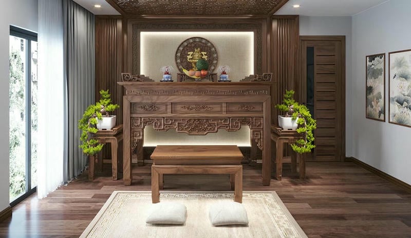 Bàn Thờ Gỗ óc Chó