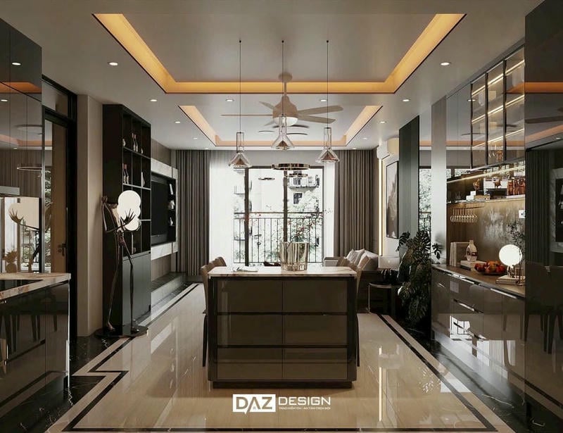 Thiết Kế Thi Công Nội Thất Nhà Phố 4 Tầng Long Biên