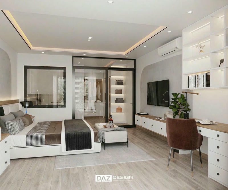 Thiết Kế Thi Công Nội Thất Nhà Phố 4 Tầng Long Biên
