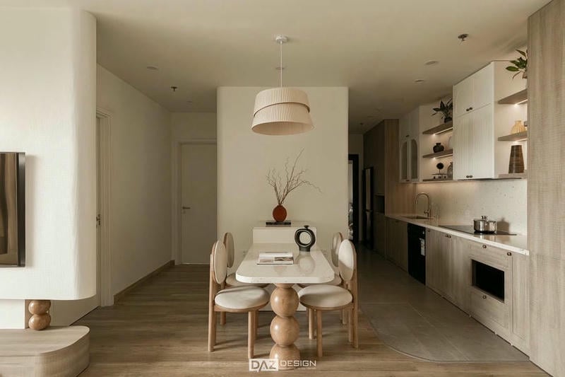 Hoàn Thiện Nội Thất Căn Hộ 100m2 Wabisabi Tại The Wisteria 15