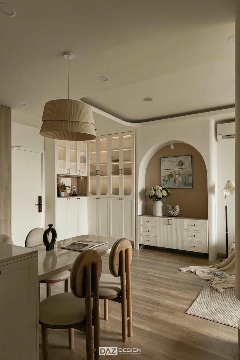 Hoàn Thiện Nội Thất Căn Hộ 100m2 Wabisabi Tại The Wisteria 21