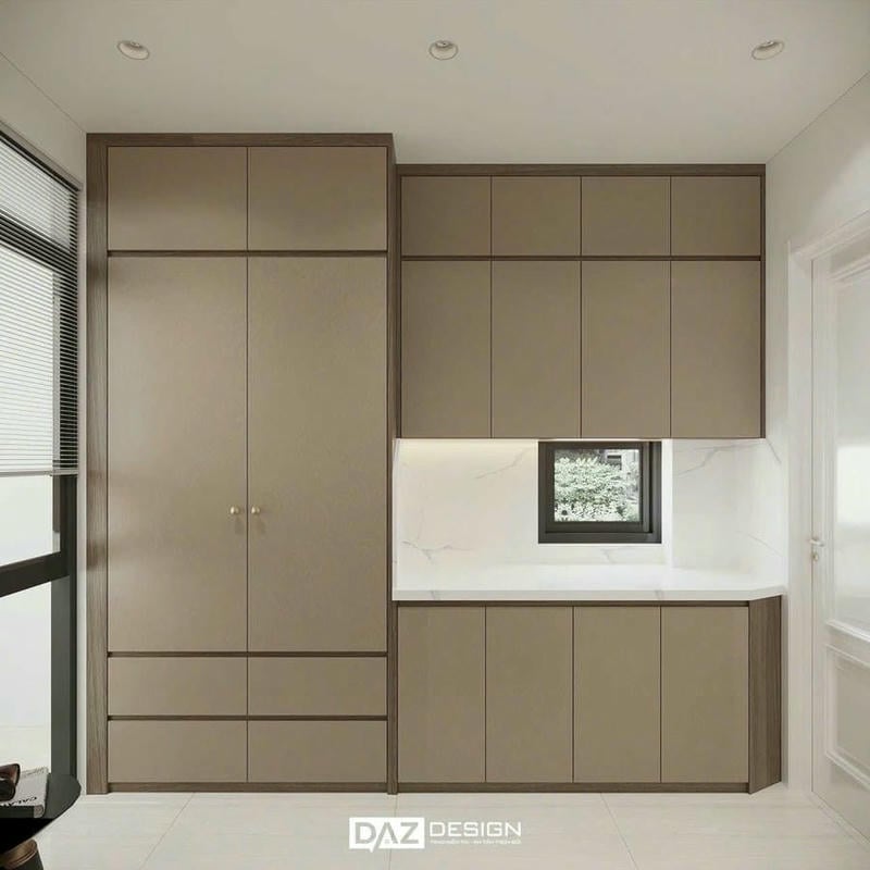 Thiết Kế Thi Công Nội Thất Nhà Đất Bếp + Khách + 4 Ngủ An Khánh