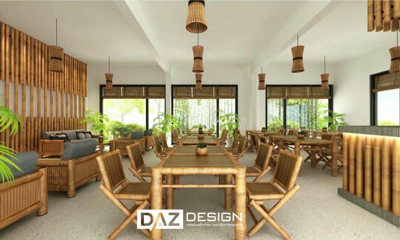 Thiết Kế Nhà Hàng Phong Cách Tropical Eco