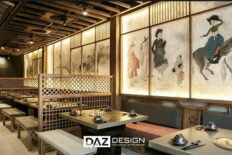 Thiết Kế Nội Thất Nhà Hàng Hàn Quốc